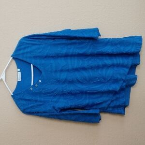 Lulu B Textured 3/4 Sleeve Top Size small
